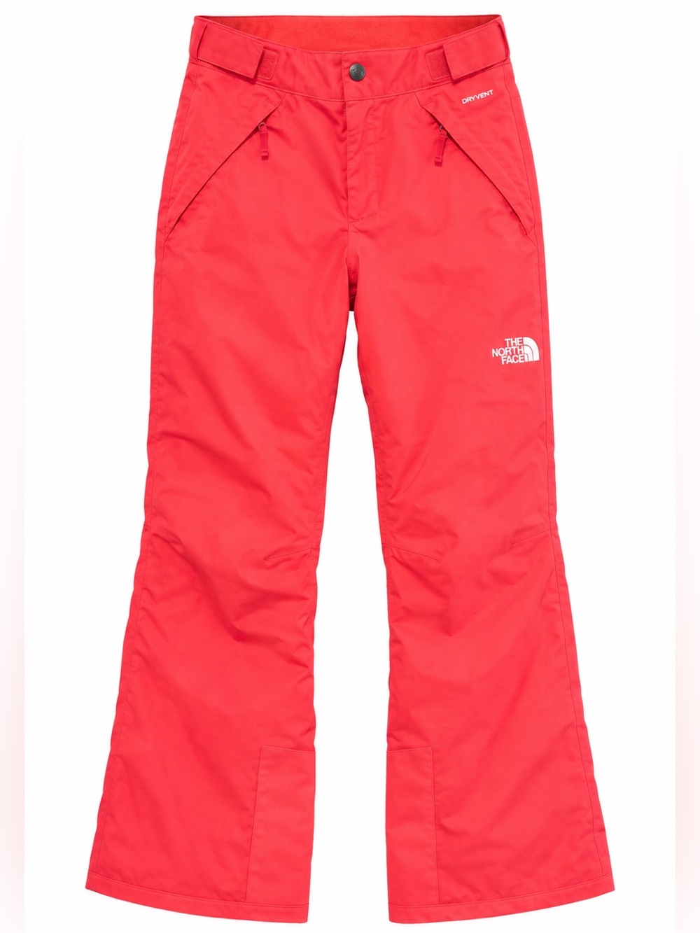 The North Face Girls EZ Grow DryVent Snow & Ski Pants Coral Red Medium